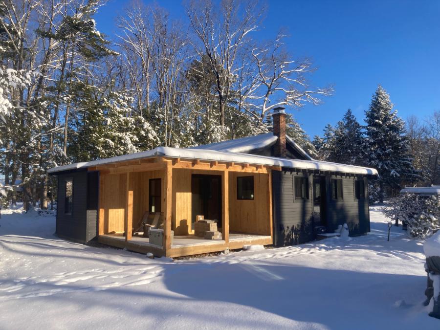 Exterior Timber Frame Three Season Room